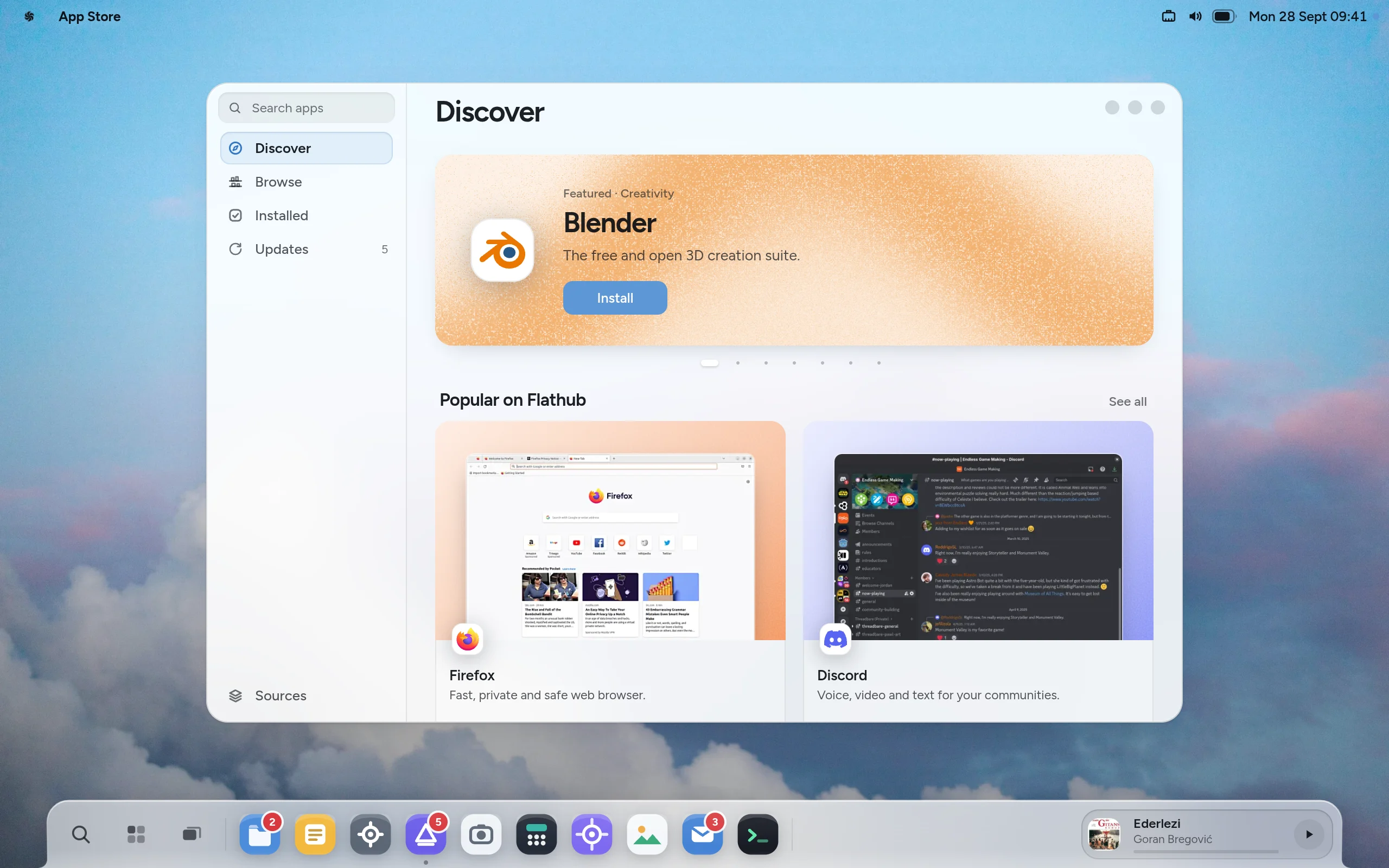 App Store in Avio